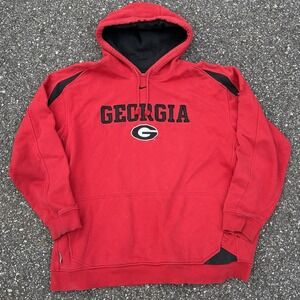 Nike Center Swoosh Georgia Bulldogs Hoodie XXL Red Team NCAA
